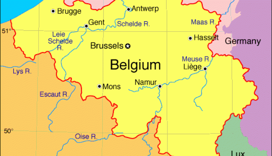 Belgium Tourist Visa Map by King Holidays B2B DMC