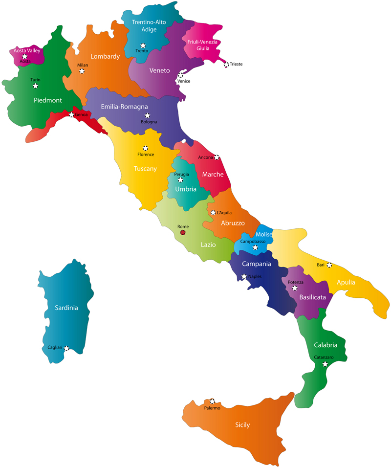 Italy Map Visa Documents Check List